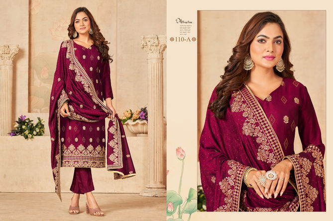 Blooming Vichitra with Embroidery Work WITH servosaki diamond Work Heavy Salwar suit Collections